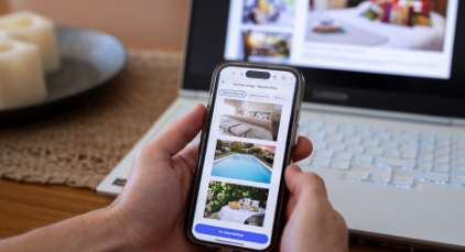 person holding their phone in their hands